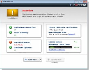 FortiClient-Lite, antimalware