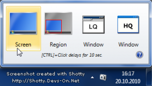 Shotty, capturar pantalla en windows 7