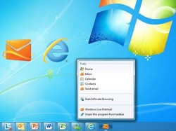 Notificaciones de hotmail en la barra de tareas de Windows 7