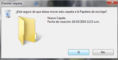 eliminar carpeta windows 7